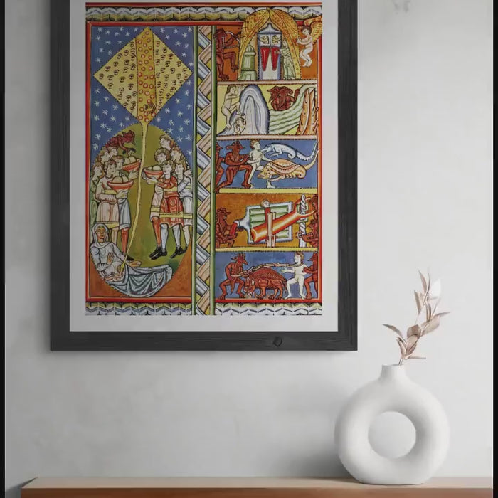 Hildegard of Bingen Giclee Print – Embodiment of Soul, Mystic Art