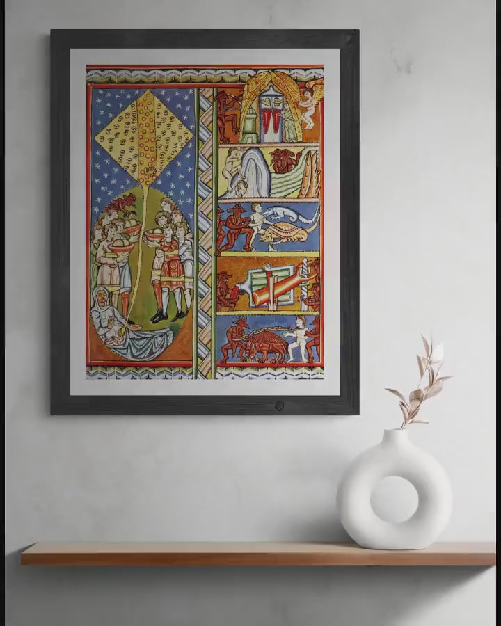 Hildegard of Bingen Giclee Print – Embodiment of Soul, Mystic Art