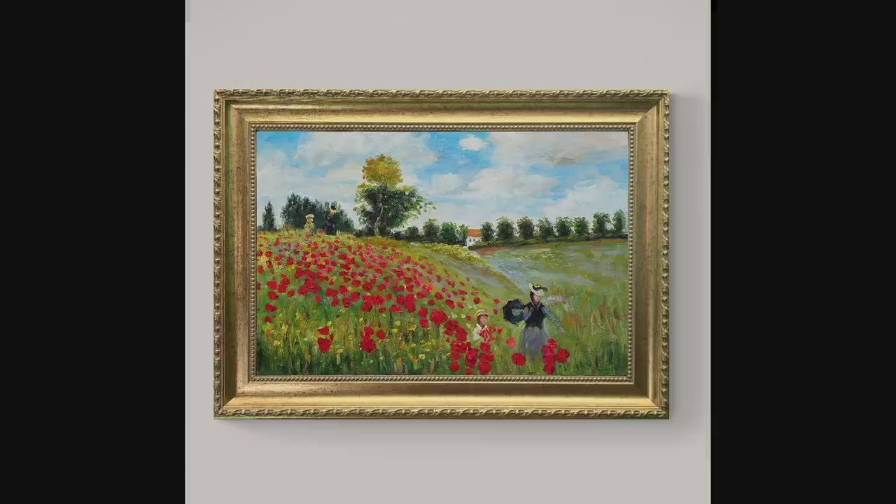 Claude Monet Poppy Field Giclée Print on art paper