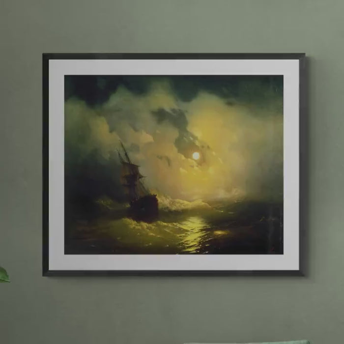 Aivazovsky Stormy Sea Art Print | Nautical Maritime Giclée