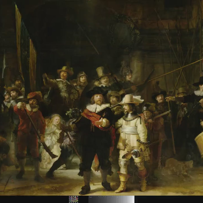 Rembrandt's The Night Watch Canvas Art | Textured Brush Strokes Reproduction