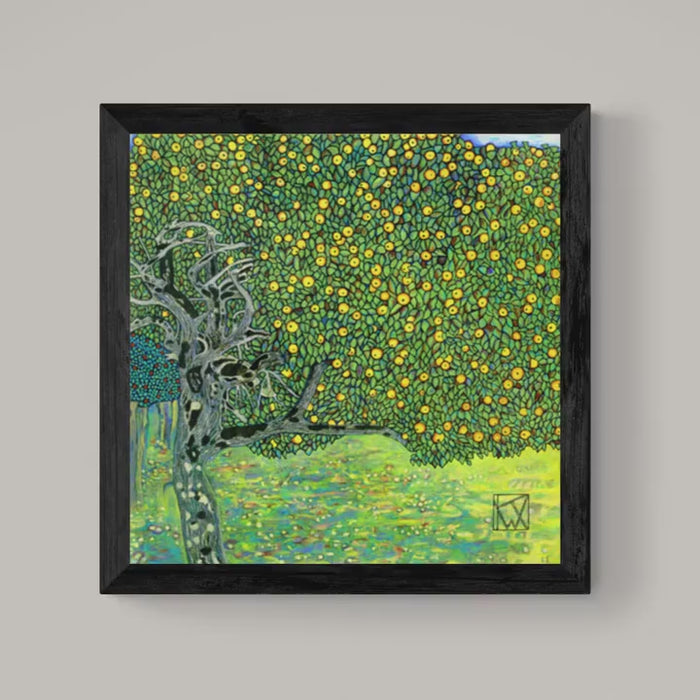 Gustav Klimt Golden Apple Tree Art Print | Hand-Finished Framed Canvas
