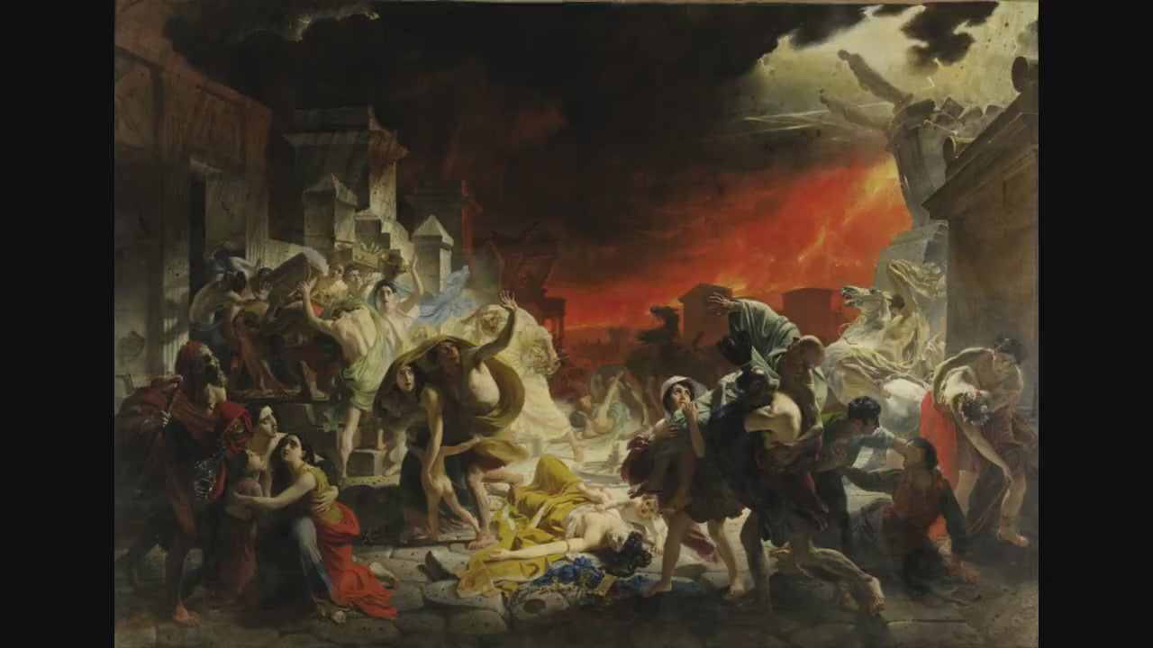 Karl Brullov's The Last Day of Pompeii | Giclée Canvas Art Print,  Hand-Finished Brush Strokes