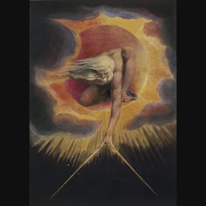 William Blake Art Print, Ancient of Days, Giclee Art Paper or Canvas