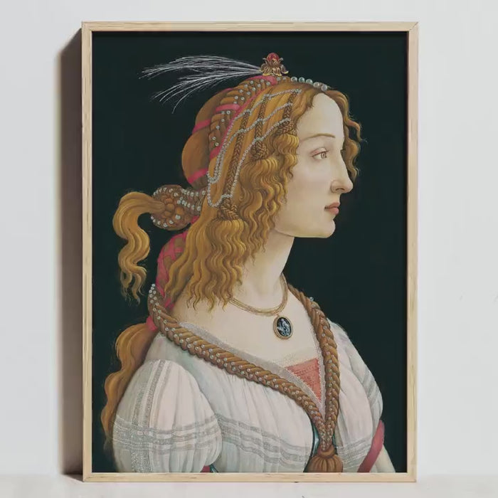 Botticelli Young Woman Portrait Print | Museum Quality Giclée