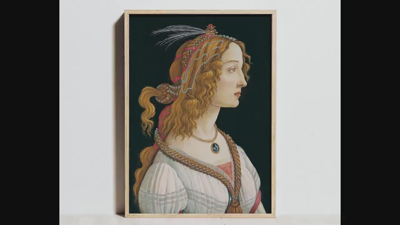 Botticelli Young Woman Portrait Print | Museum Quality Giclée