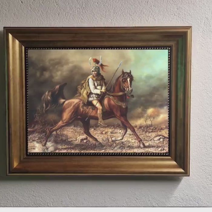 Alexander Art Print, Golden Frame, Robert Zietara Painting