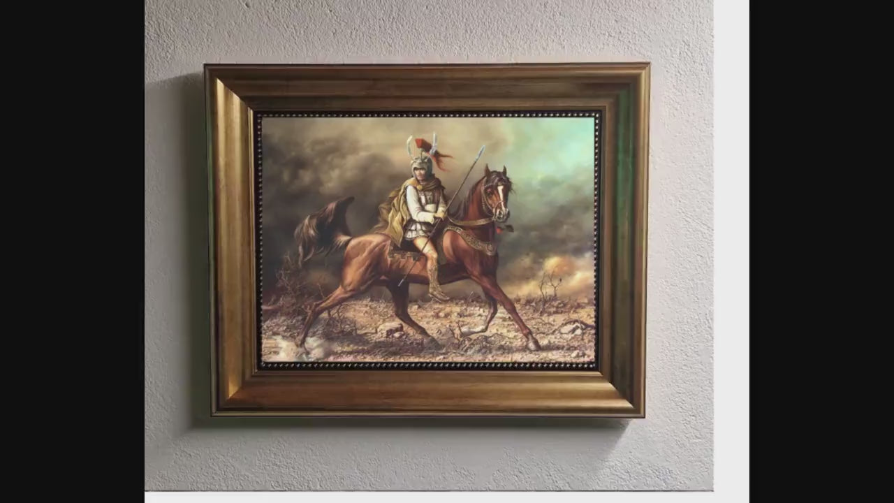 Alexander Art Print, Golden Frame, Robert Zietara Painting
