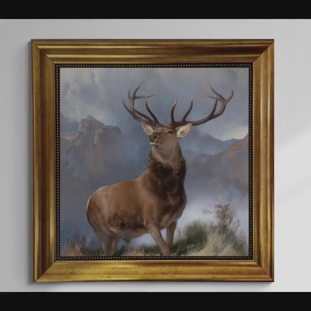 The Monarch of the Glen, Giclée Print on art paper: Vintage Deer Art