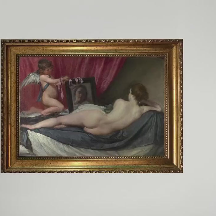 Rokeby Venus Wall Art: Classic Baroque Print (Framed Canvas)