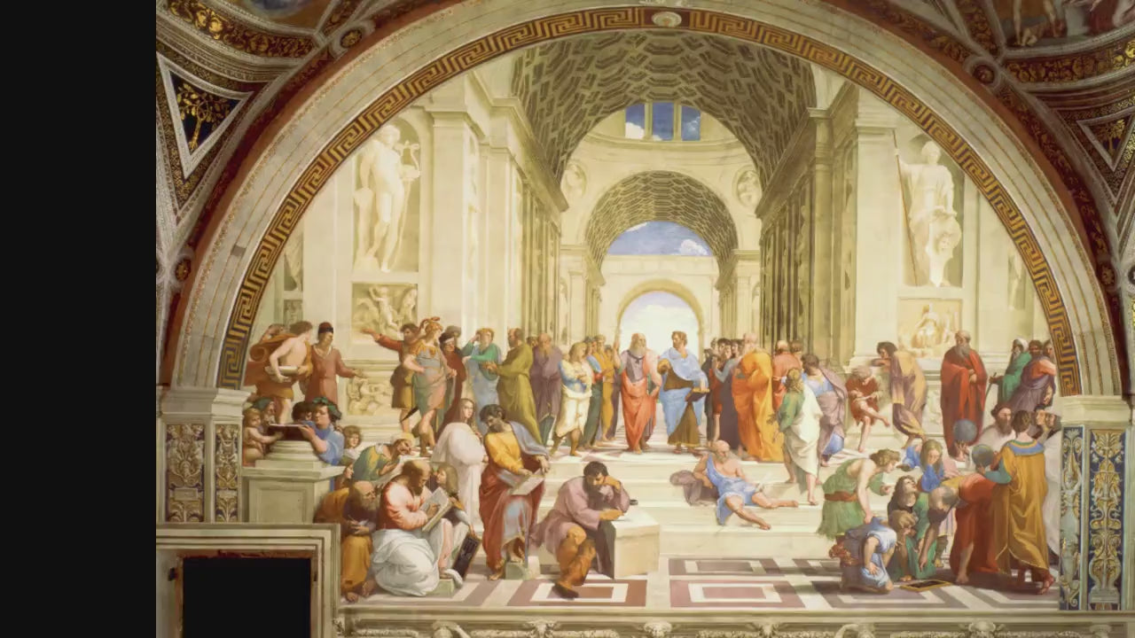 The School of Athens, Raphael, Renaissance Art Print on Canvas