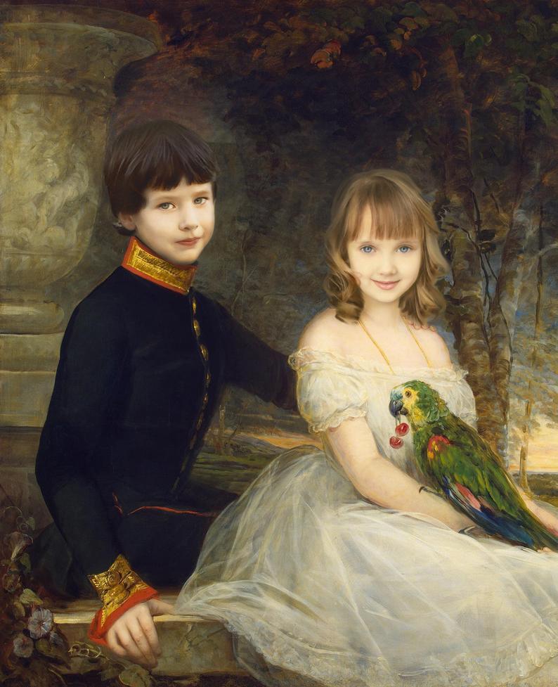 ROYAL PORTRAIT FOR CHILDREN Foshe Print ART