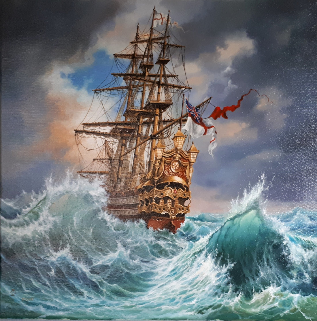 COMING HOME with frame Foshe ART