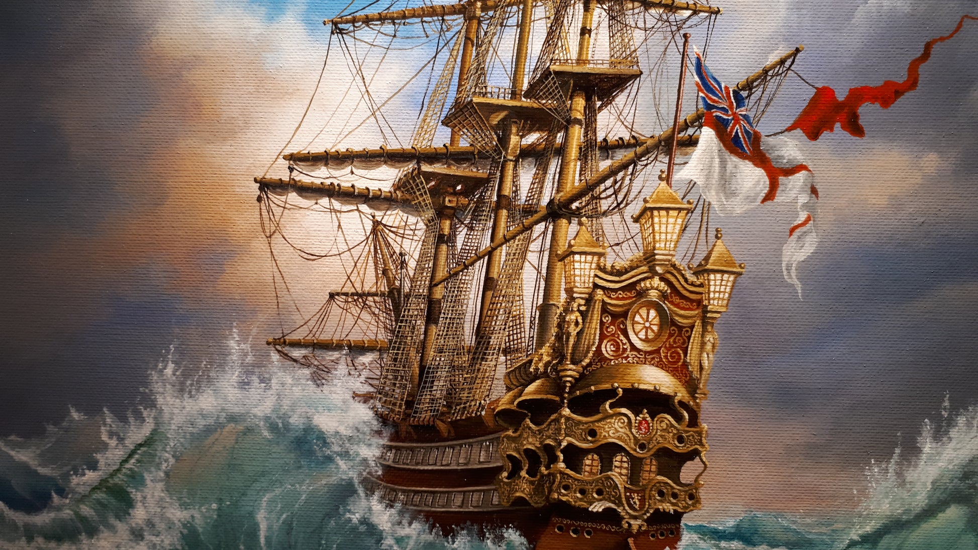 COMING HOME with frame Foshe ART