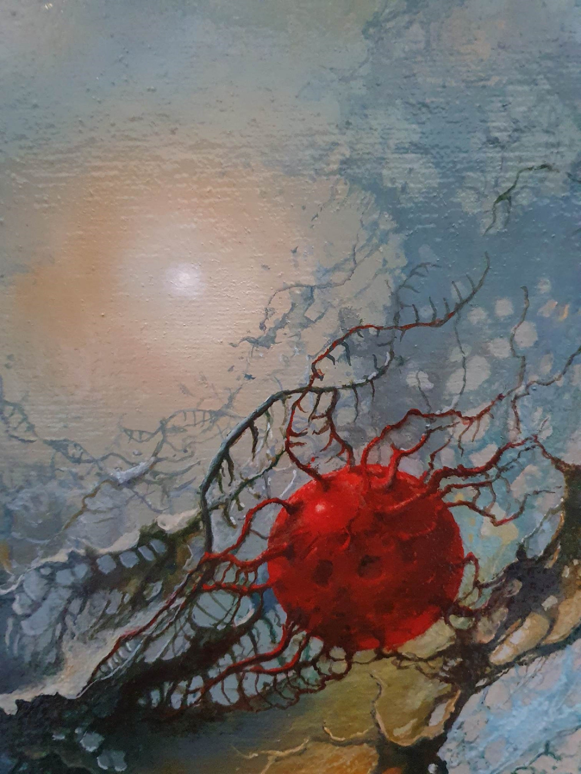 Original oil painting framed "2020" Foshe ART