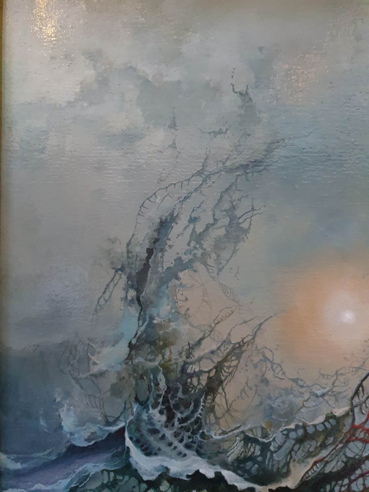 Original oil painting framed "2020" Foshe ART