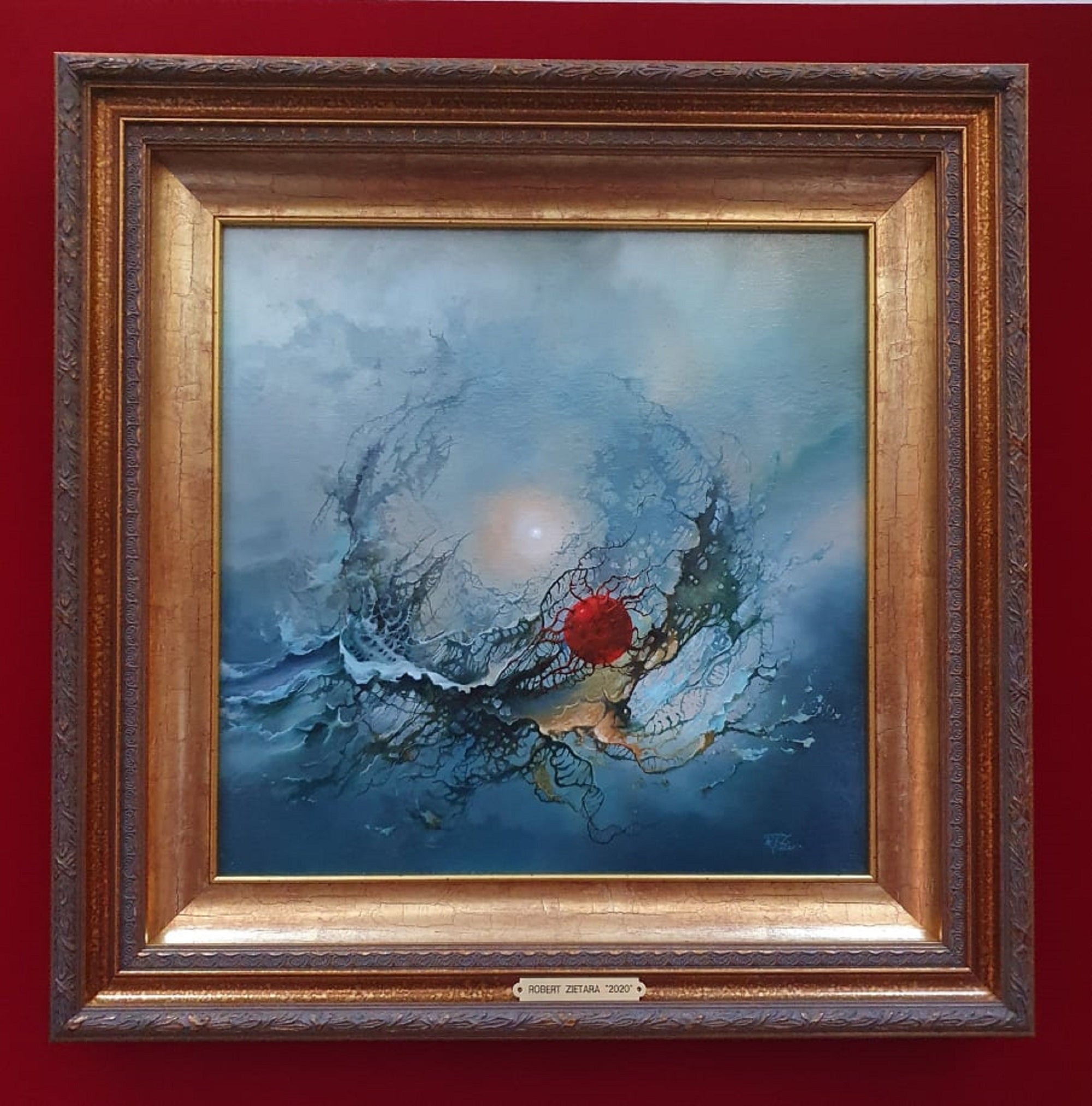 Original oil painting framed "2020" Foshe ART