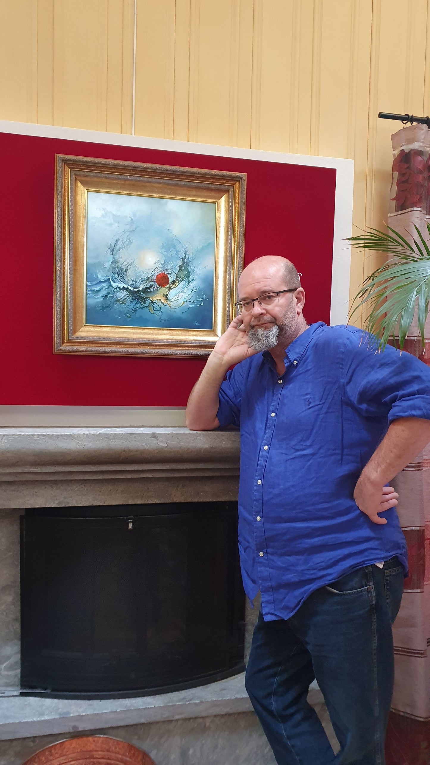 Original oil painting framed "2020" Foshe ART