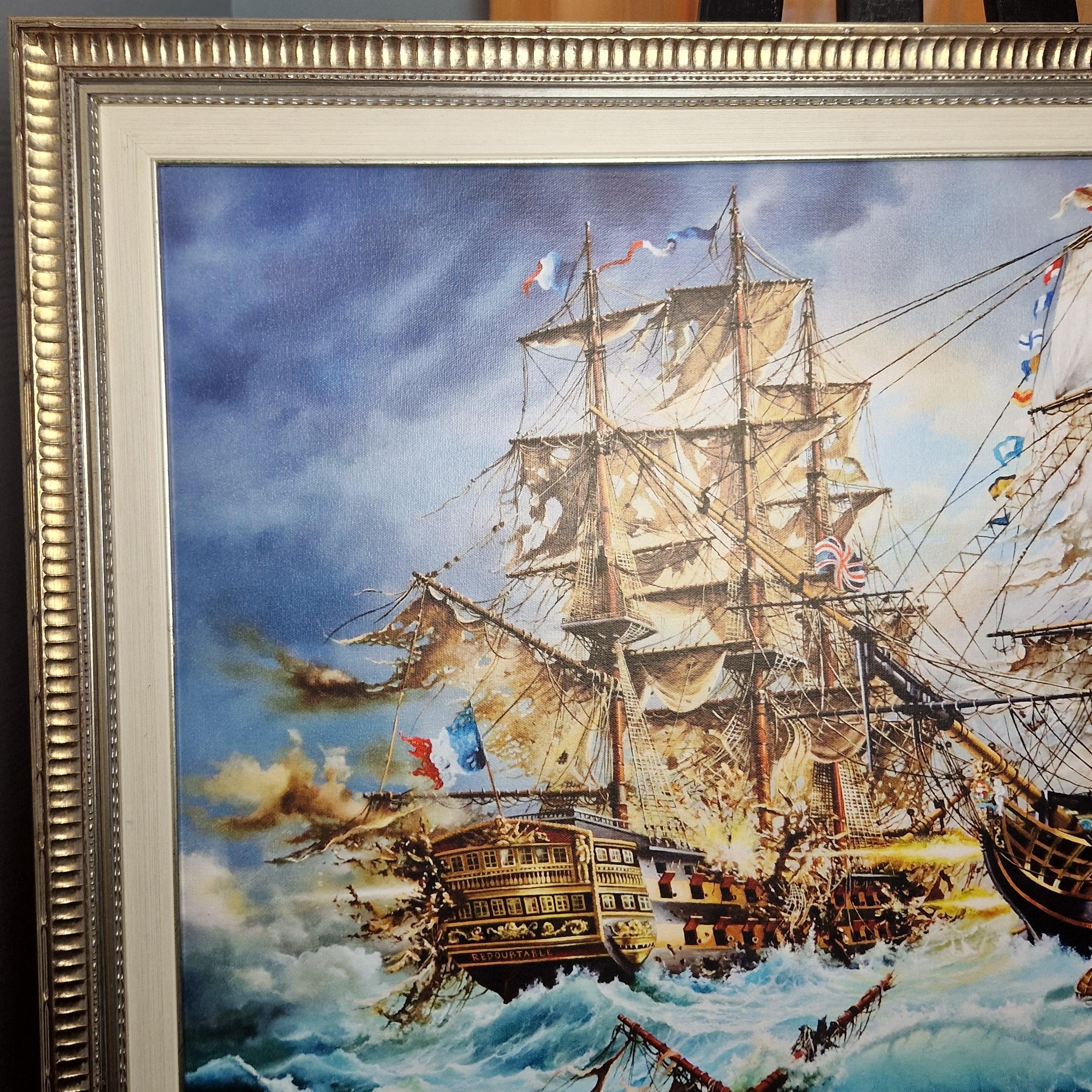 BATTLE OF TRAFALGAR (Framed) Foshe ART