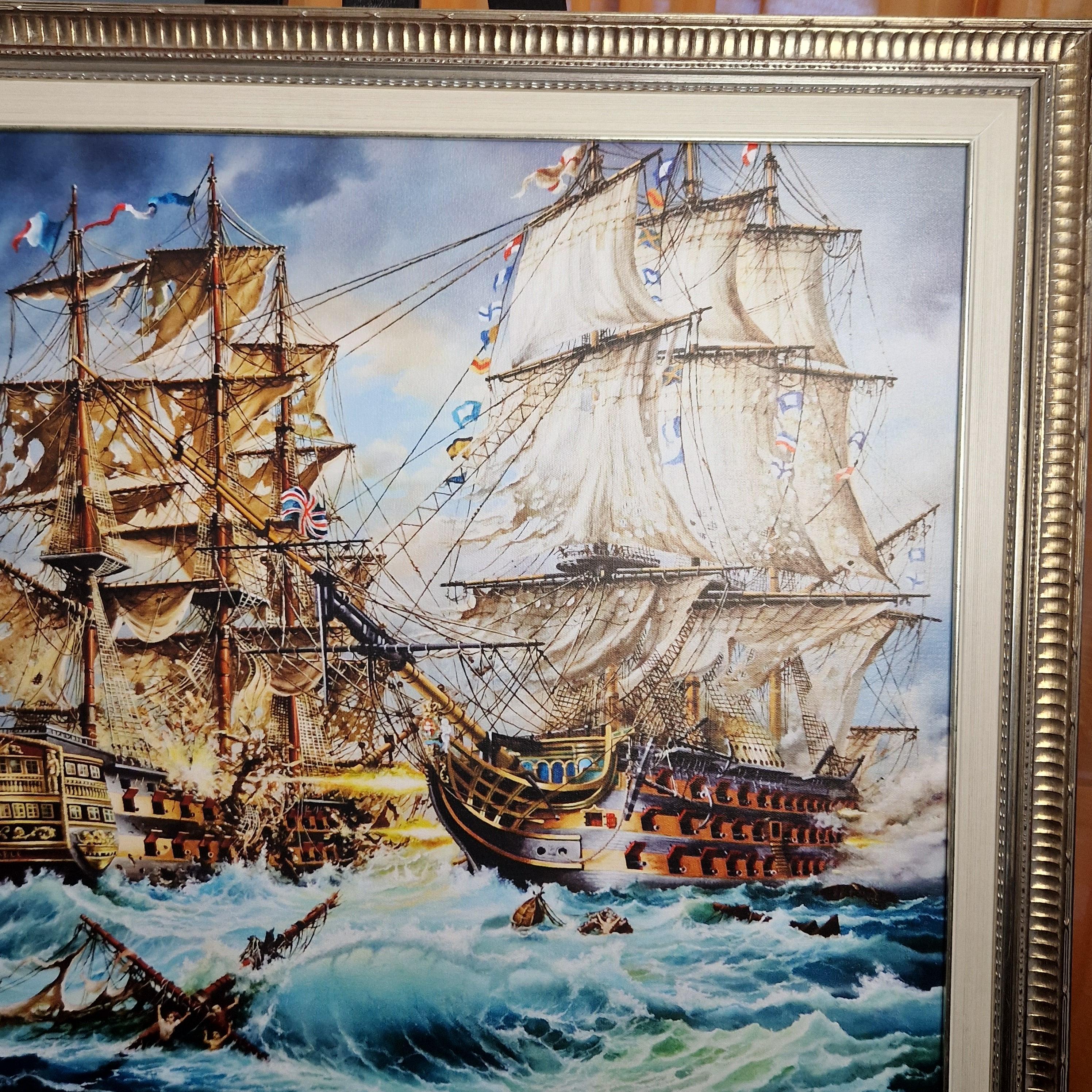 BATTLE OF TRAFALGAR (Framed) Foshe ART