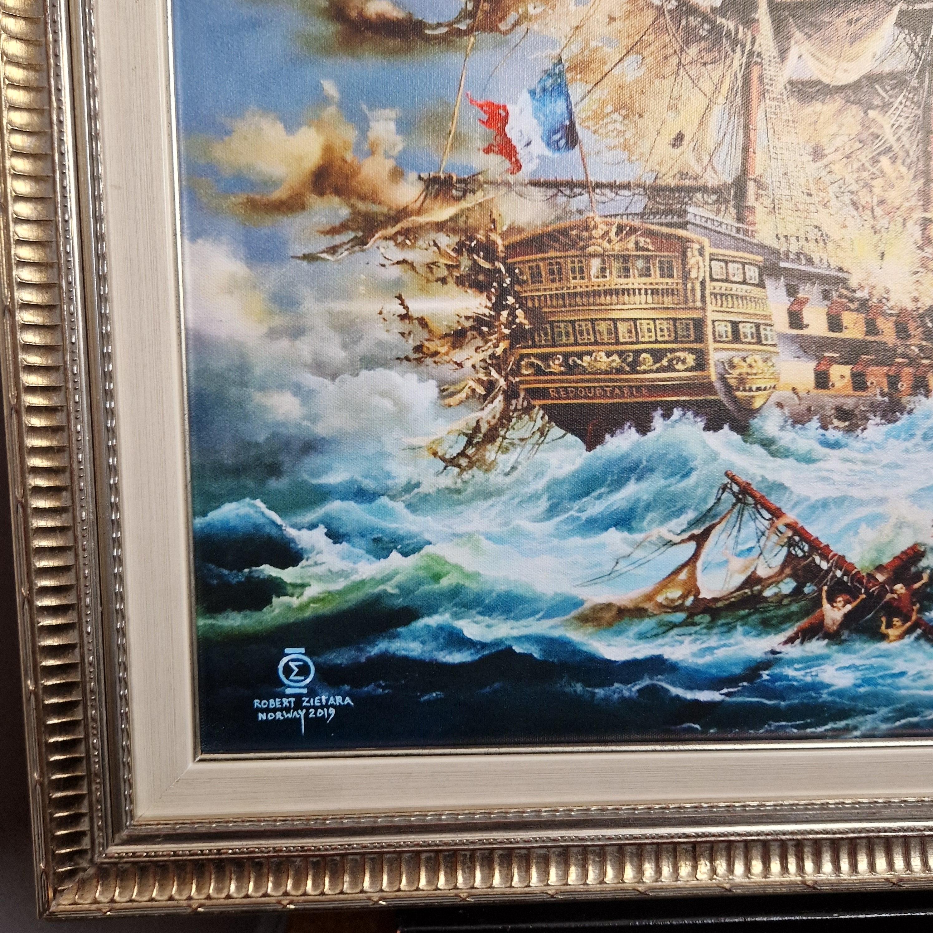 BATTLE OF TRAFALGAR (Framed) Foshe ART