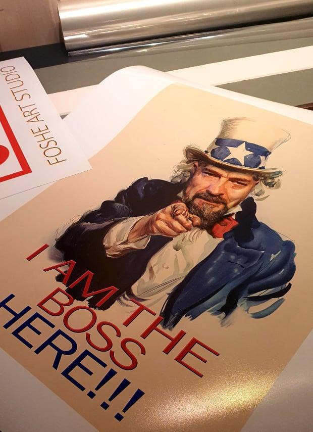 UNCLE SAM Foshe Print ART