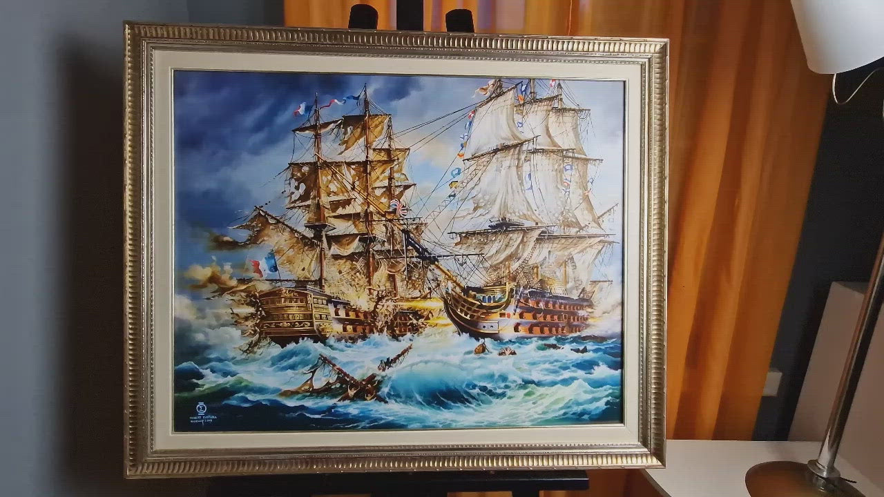 BATTLE OF TRAFALGAR (innrammet)