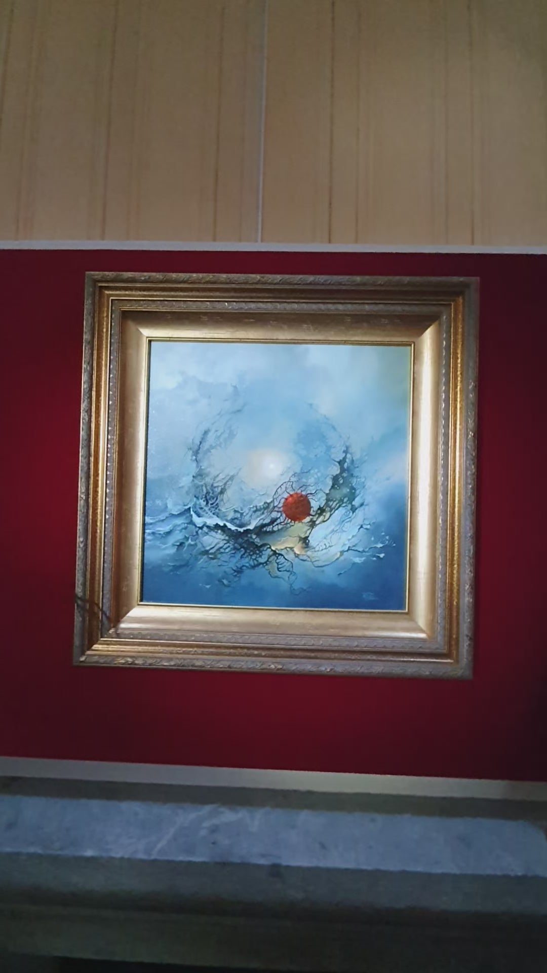 Originalt oljemaleri innrammet "2020"