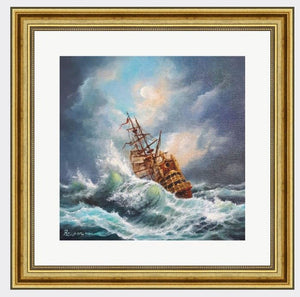 SHIP AT SEA (2) Foshe ART