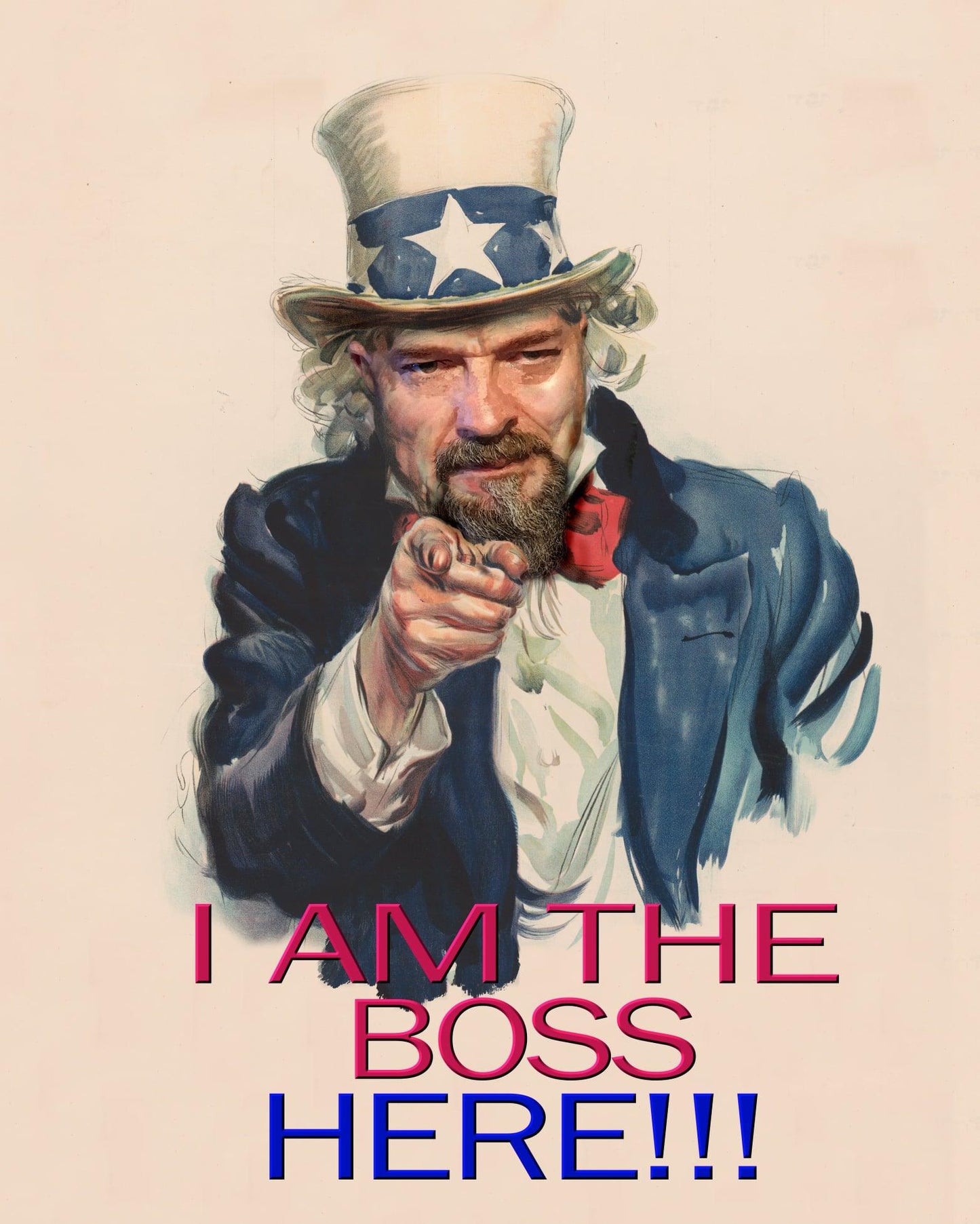 UNCLE SAM Foshe Print ART