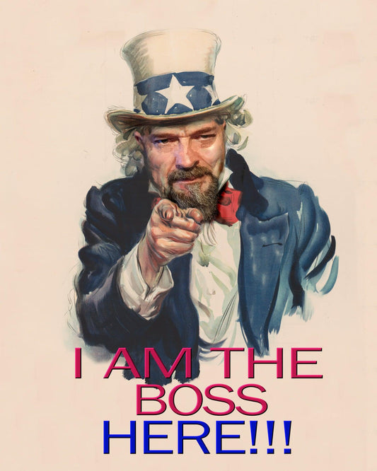 UNCLE SAM Foshe Print ART