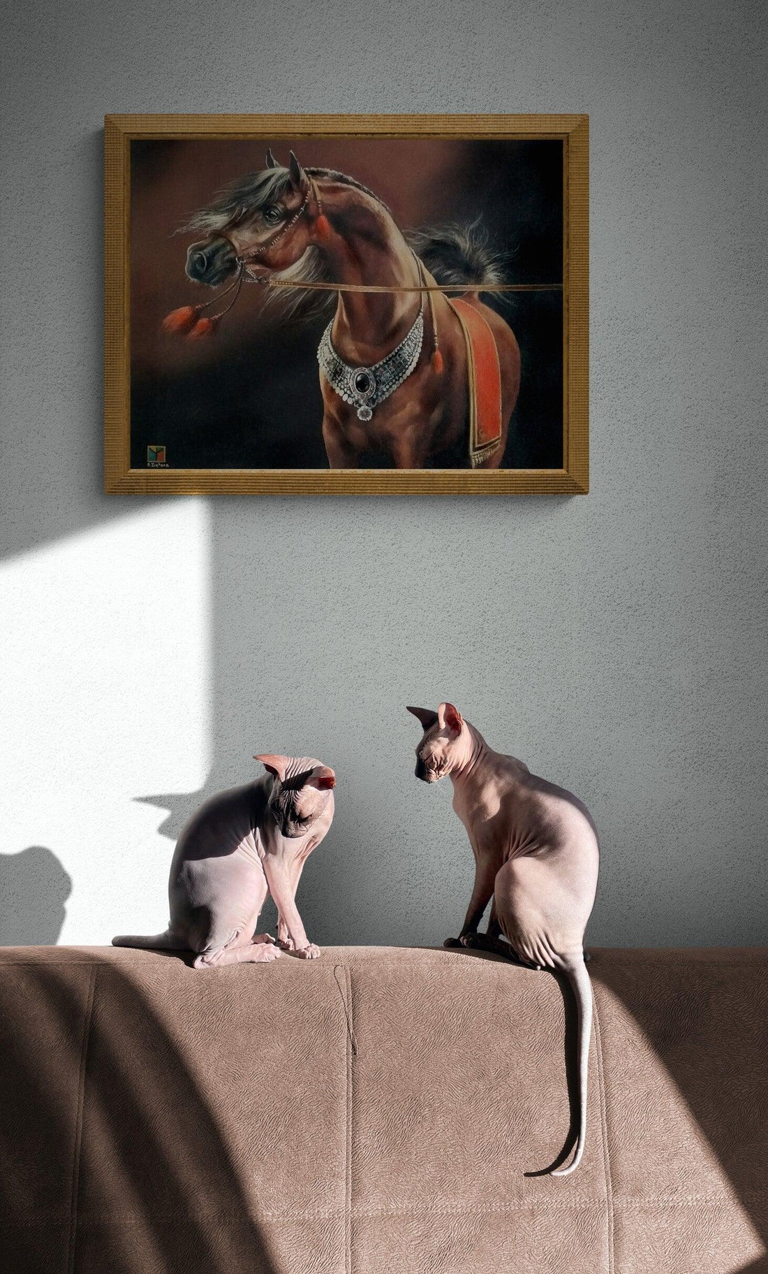 BROWN ARABIAN HORSE Foshe ART