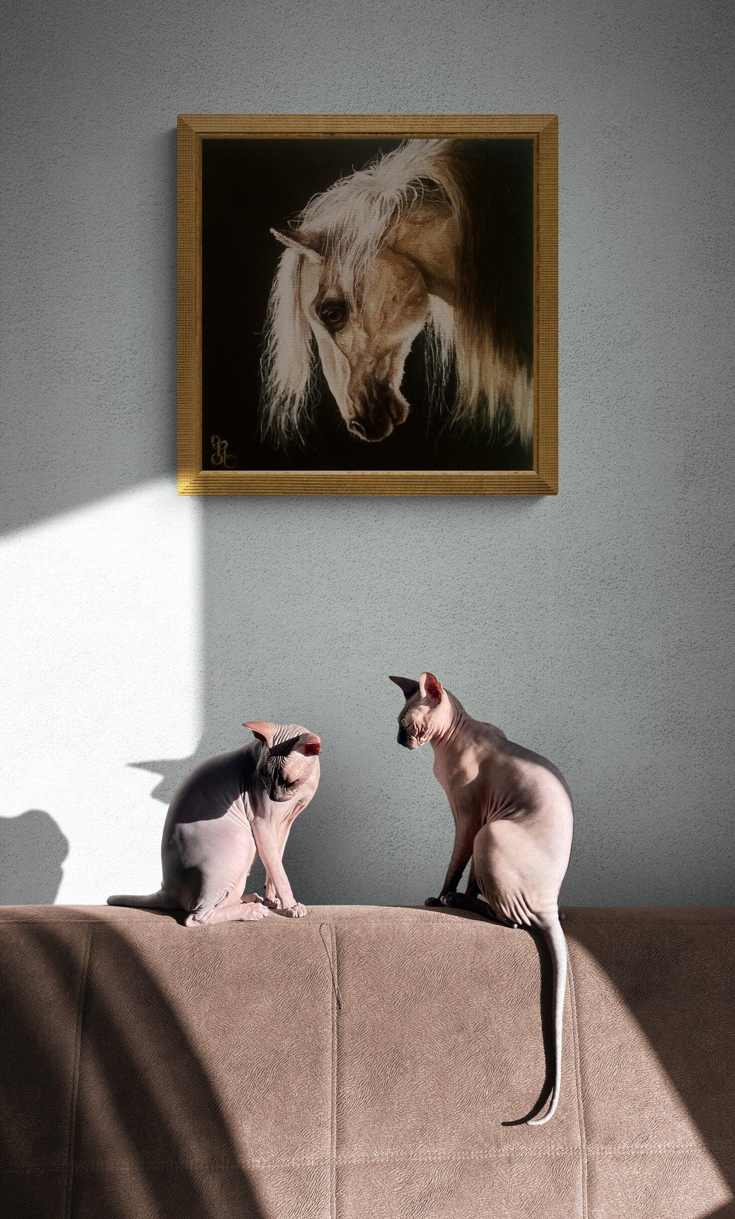 WHITE HORSE HEAD (1) Foshe ART