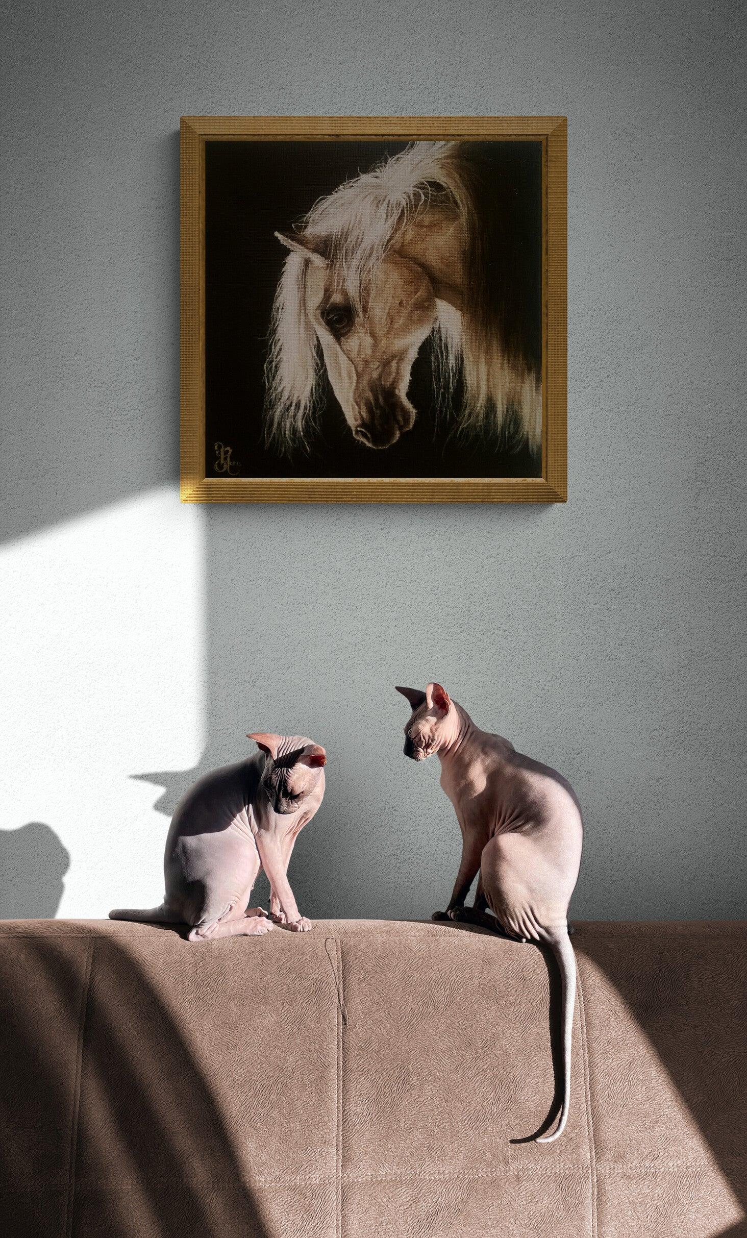 WHITE HORSE HEAD (1) Foshe ART