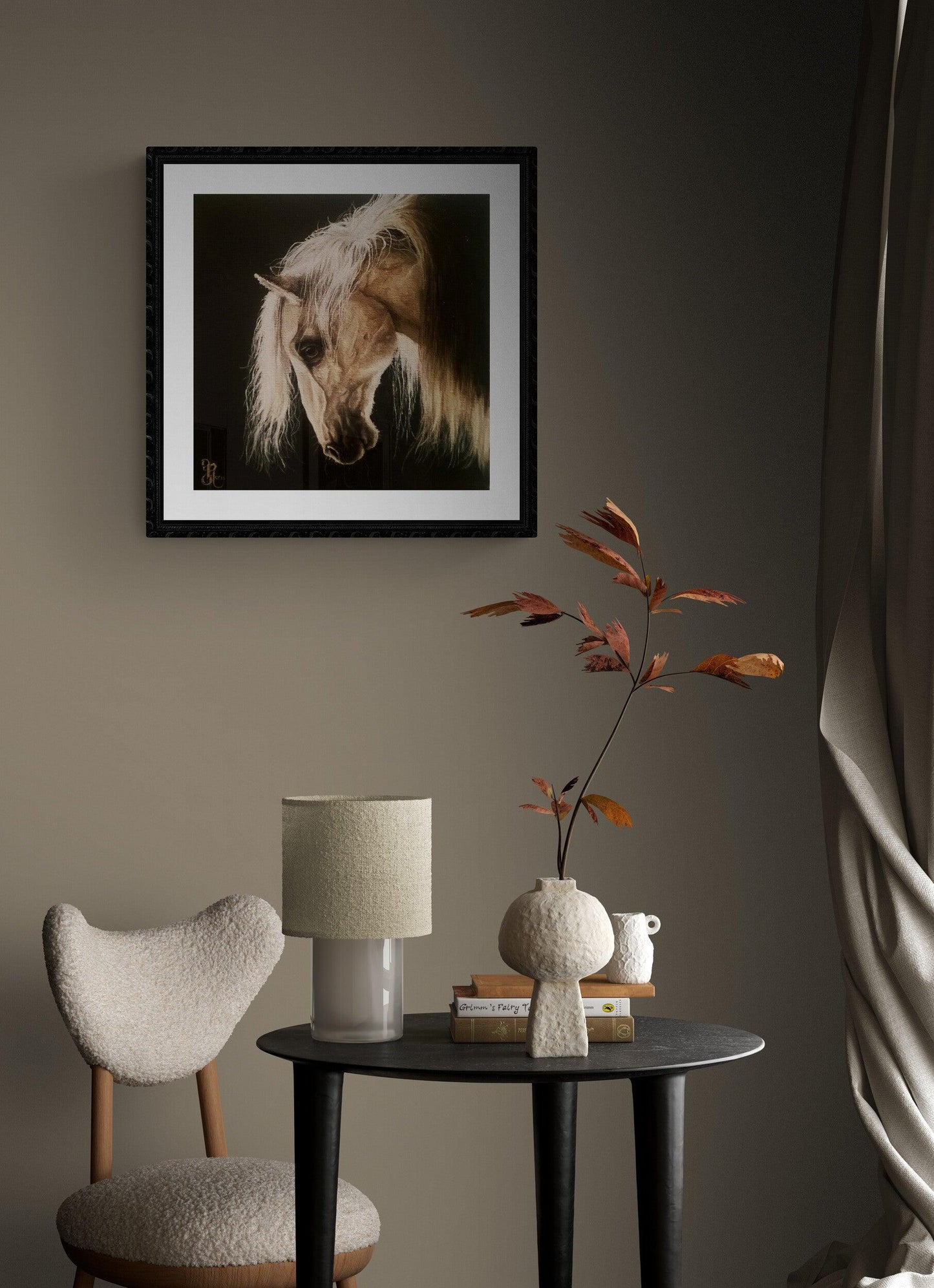 WHITE HORSE HEAD (1) Foshe ART