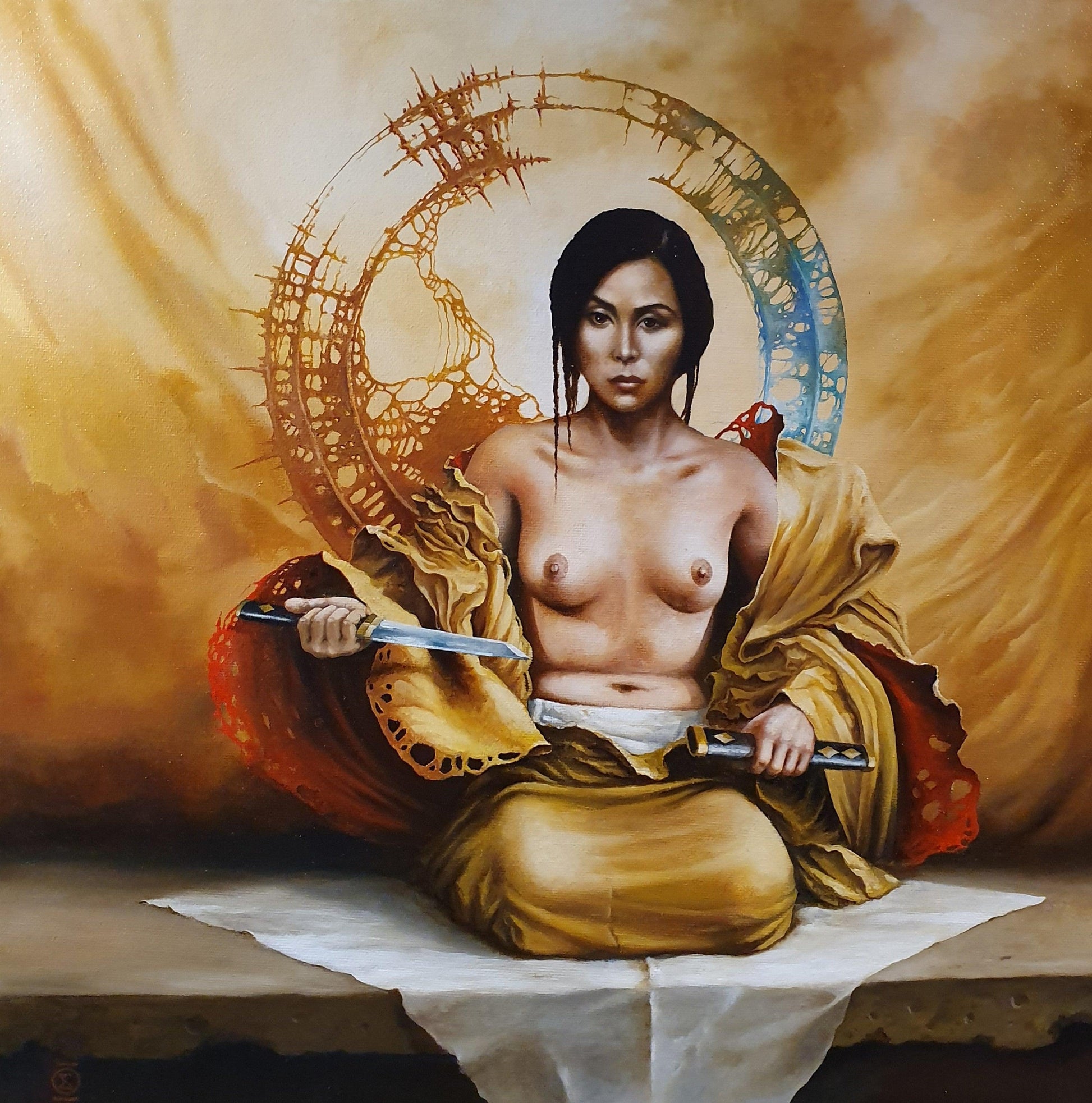 RED THIN LINE Foshe ART