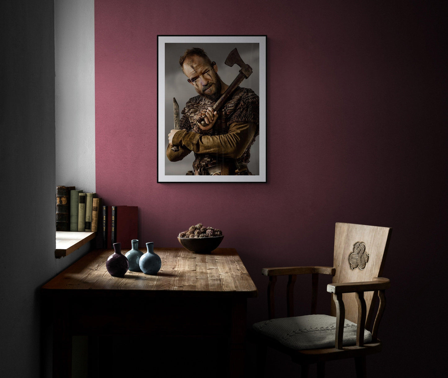 VIKING PORTRAIT Foshe Print ART