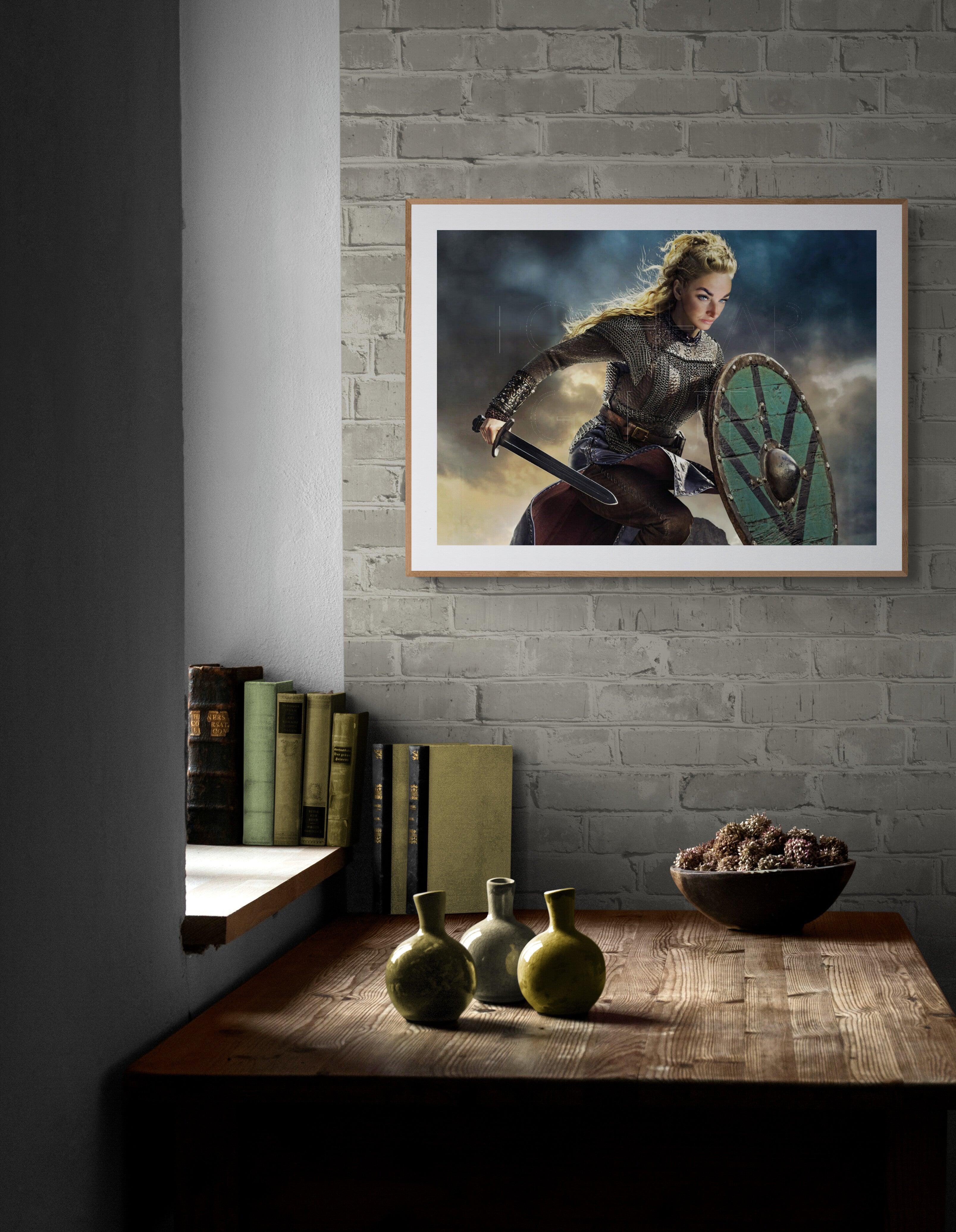 SHIELD-MAIDEN PORTRAIT Foshe Print ART