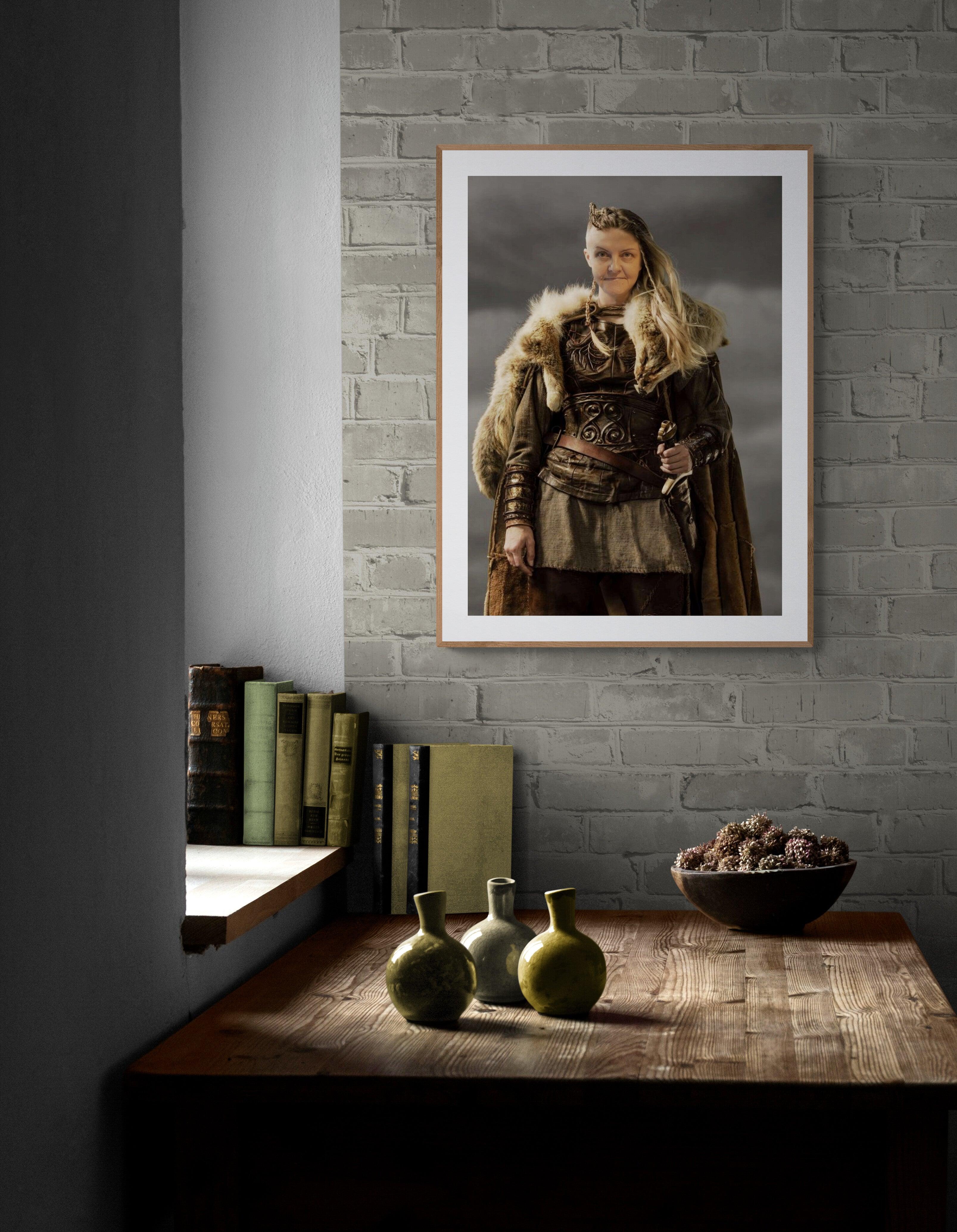 SHIELD-MAIDEN PORTRAIT Foshe Print ART