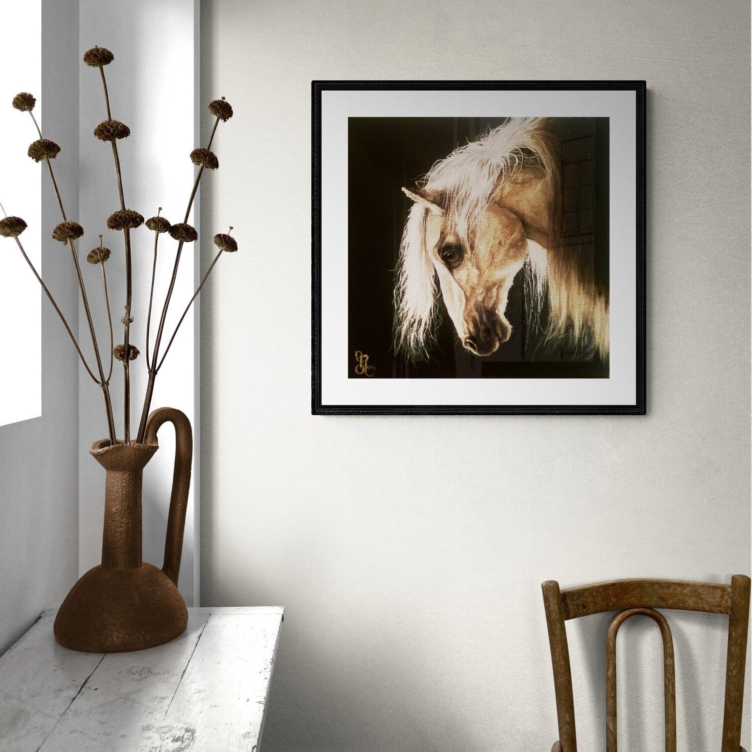 WHITE HORSE HEAD (1) Foshe ART