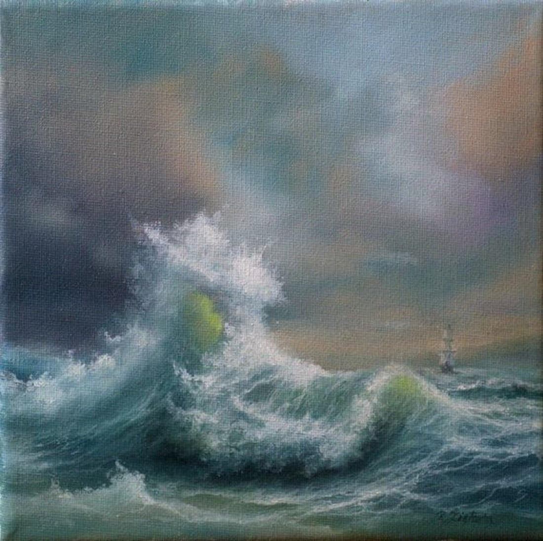 WHITE WAVE Foshe ART