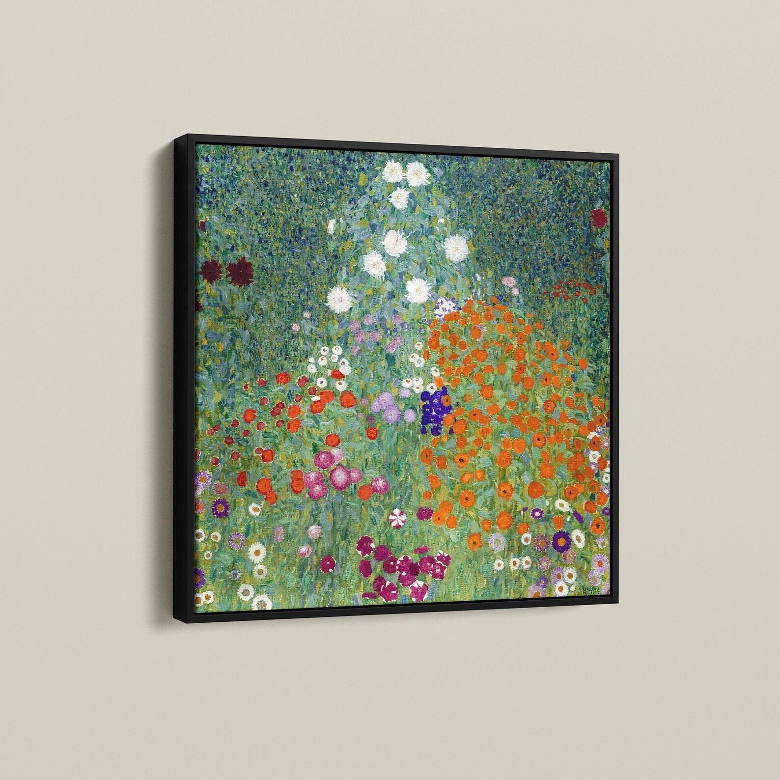 GUSTAV KLIMT - Flower Garden Prints, Bauerngarten, Giclée Art, Canvas, Poster, Premium Art, Klimt Flowers, Floral Wall Decor FOSHE ART