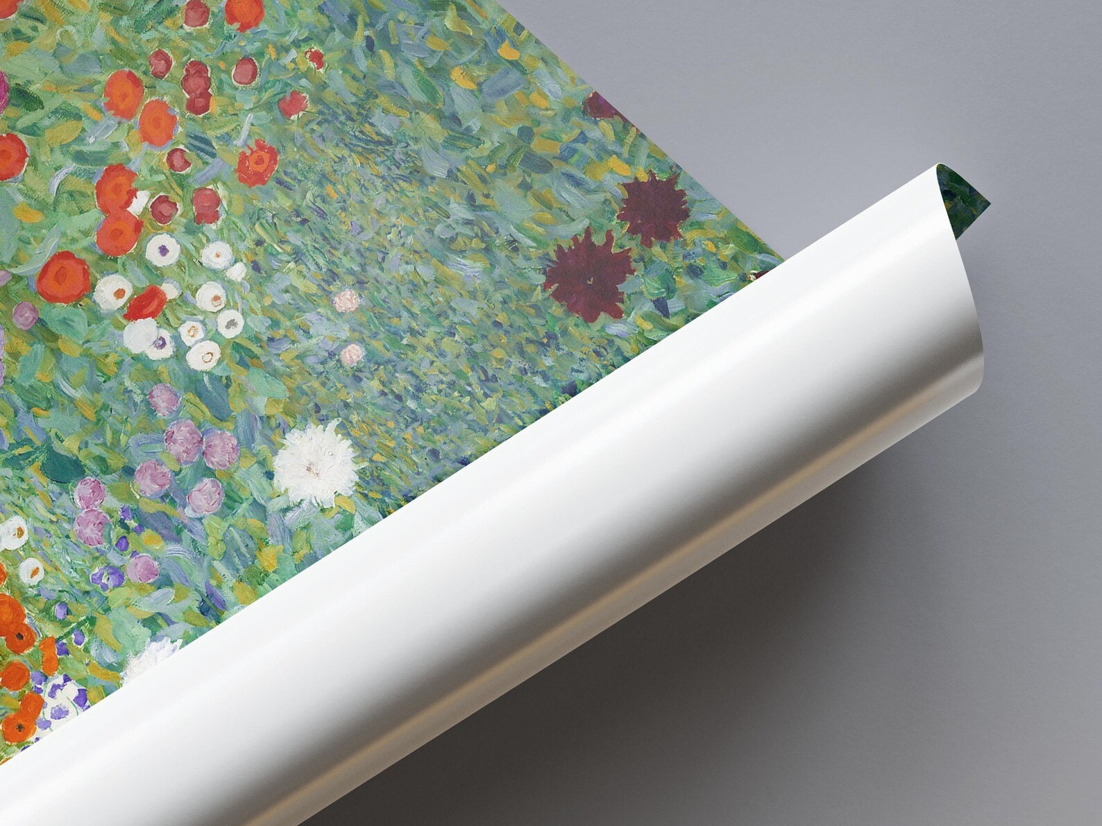 GUSTAV KLIMT - Flower Garden Prints, Bauerngarten, Giclée Art, Canvas, Poster, Premium Art, Klimt Flowers, Floral Wall Decor FOSHE ART