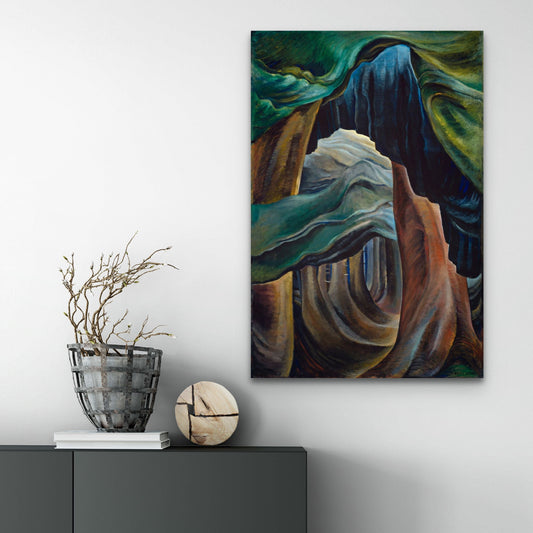 Emily Carr Print Canvas, Forest Columbia (1932) - Classic Painting Photo Poster Print Art Gift Wall Home Decor FOSHE ART