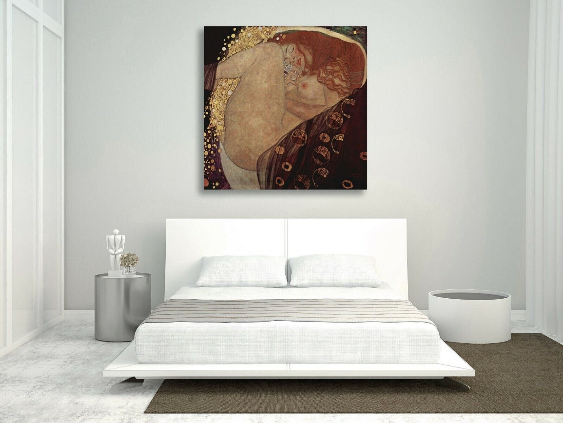 GUSTAV KLIMT Danae (1908), Art nouveau print on canvas, large wall art, famous art Klimt poster, Klimt painting, gift for him, reproduction FOSHE ART