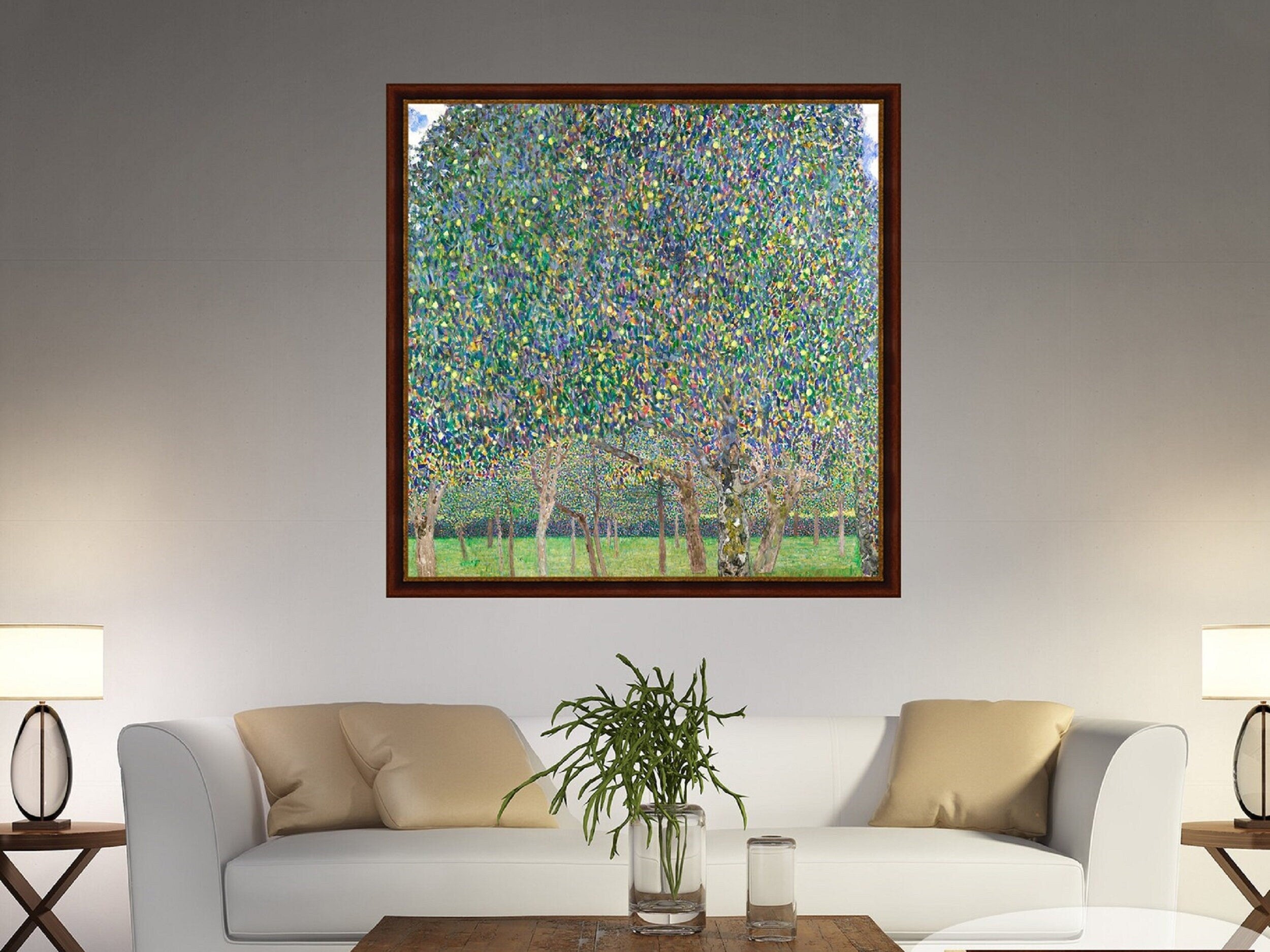 GUSTAV KLIMT - Pear Tree - Canvas or Giclee Wall Decor Art Print, Classical Art, Fine Art FOSHE ART