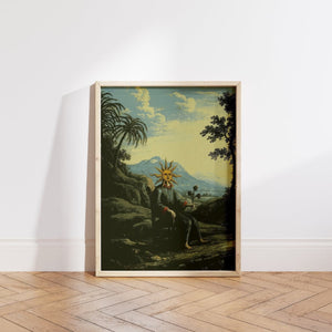 Alchemist Poster, Ancient Art Prints, Clavis Artis, Gothic Decor, Antique Alchemy Wall Art, Giclee Canvas/ Art Paper prints or Poster FOSHE ART