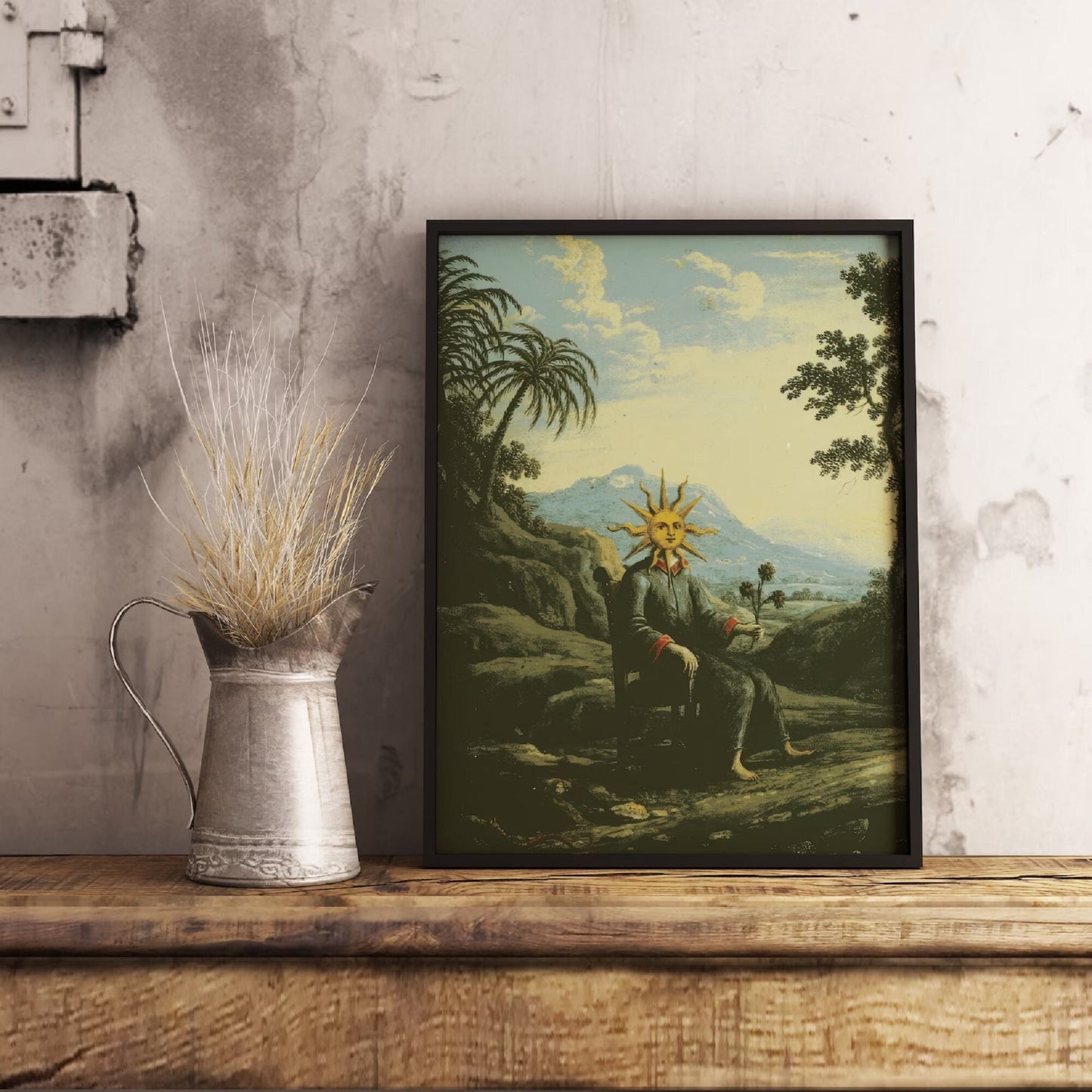 Alchemist Poster, Ancient Art Prints, Clavis Artis, Gothic Decor, Antique Alchemy Wall Art, Giclee Canvas/ Art Paper prints or Poster FOSHE ART