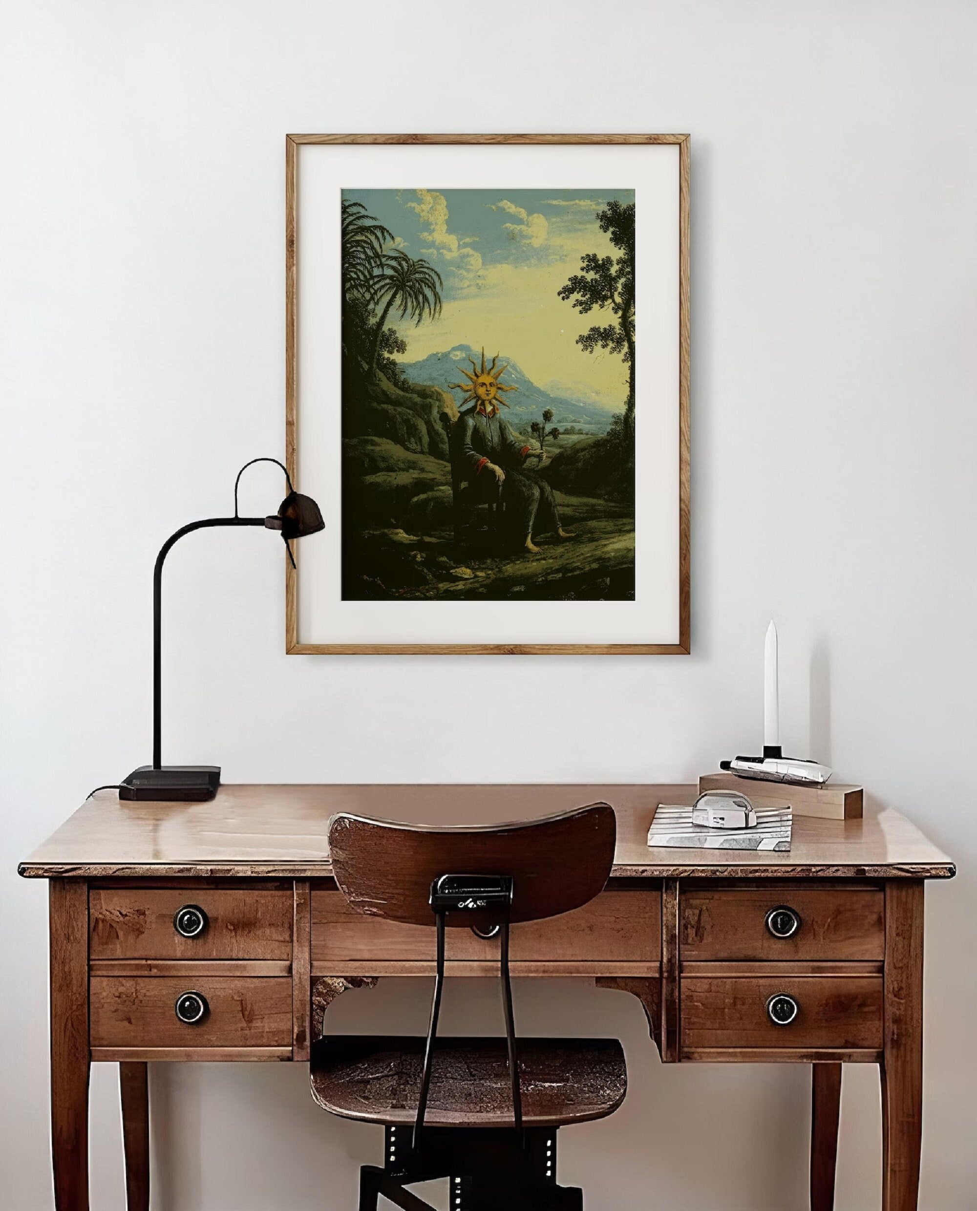 Alchemist Poster, Ancient Art Prints, Clavis Artis, Gothic Decor, Antique Alchemy Wall Art, Giclee Canvas/ Art Paper prints or Poster FOSHE ART