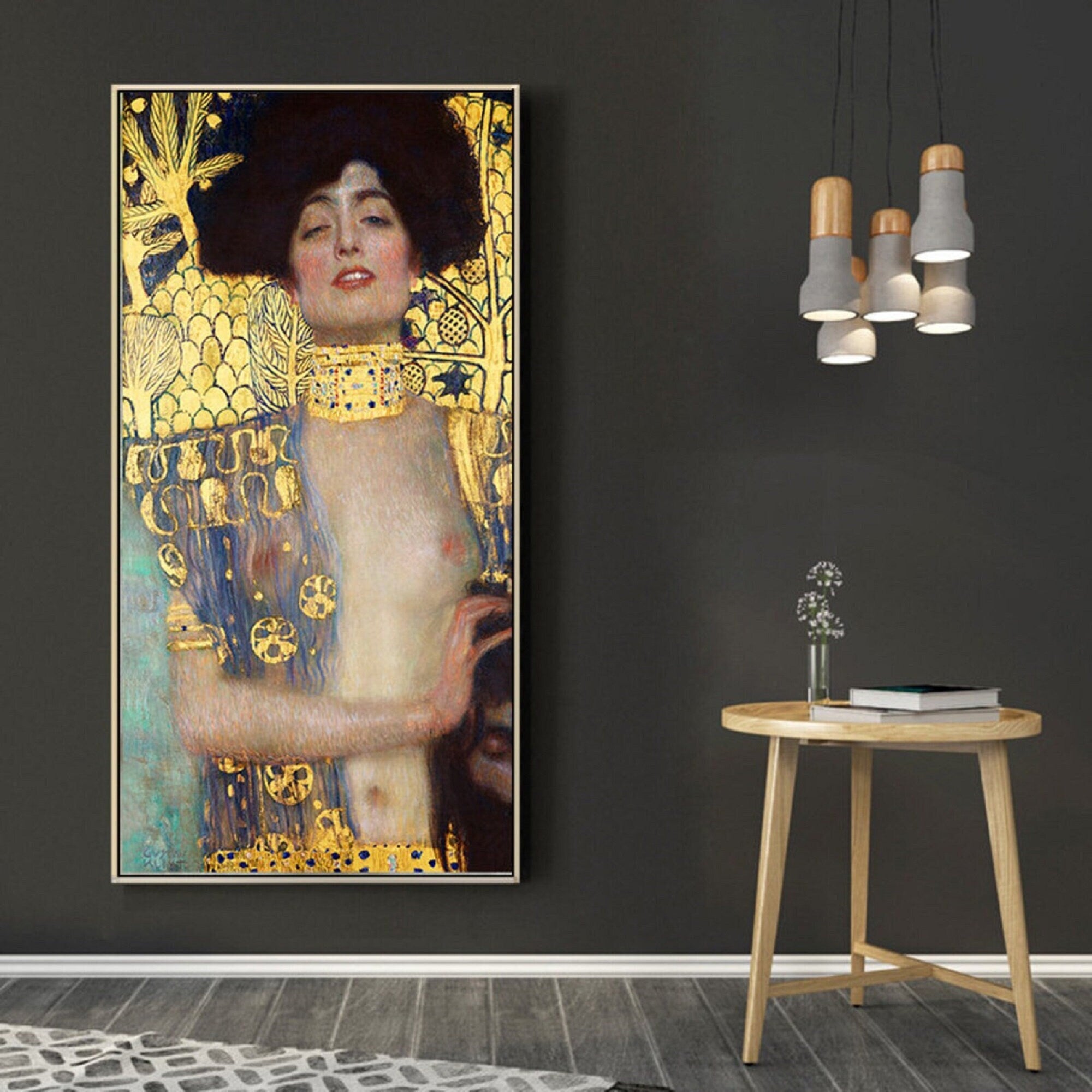 GUSTAV KLIMT - Judith and the Head of Holofernes, Art Prints to gift, Woman in gold home decor, Giclee Prints Canvas or Poster FOSHE ART